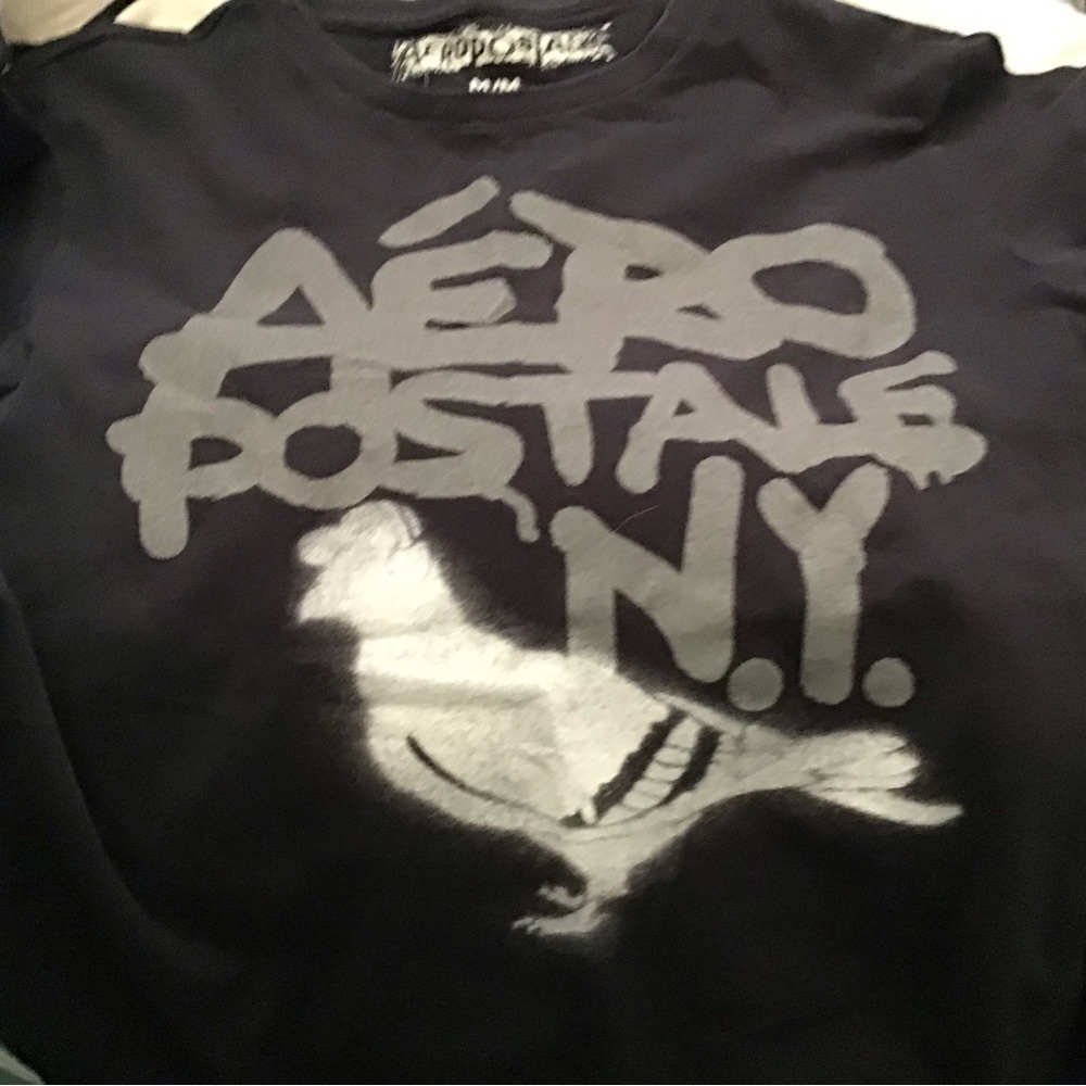 Aeropostale Black Short  Sleeve Tee Shirt